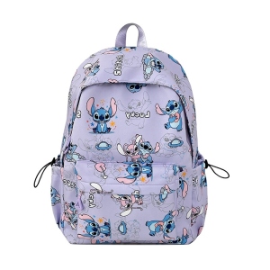 New student backpack Stitch printed schoolbag trendy backpack large capacity lightweight student leisure bag