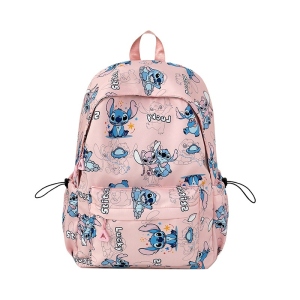 New student backpack Stitch printed schoolbag trendy backpack large capacity lightweight student leisure bag