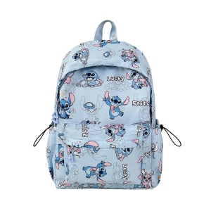 New student backpack Stitch printed schoolbag trendy backpack large capacity lightweight student leisure bag
