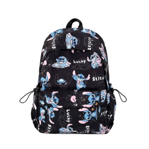 New student backpack Stitch printed schoolbag trendy backpack large capacity lightweight student leisure bag
