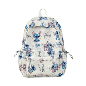 New student backpack Stitch printed schoolbag trendy backpack large capacity lightweight student leisure bag